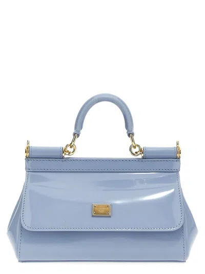 Dolce & Gabbana Sicily Hand Bags In Blue