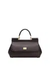 Dolce & Gabbana Medium Sicily Handbag Detachable Strap In Brown