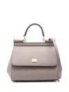 Dolce & Gabbana Medium Mud-coloured Sicily Handbag In Brown