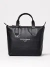 Dolce & Gabbana Logo-print Tote Bag In Black