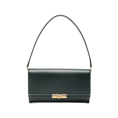 Dolce & Gabbana Marlene Gold-tone Hardware Shoulder Bag In Green