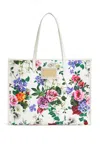 Dolce & Gabbana Flower Print Tote Bag In Mix Flowers Cretonne