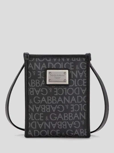 Dolce & Gabbana Logo Bag In Black