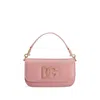 Dolce & Gabbana Pink Leather Shoulder Bag With Dg Logo In Pink