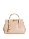 Dolce & Gabbana Women Marlene Mini Leather Handbag In Powder