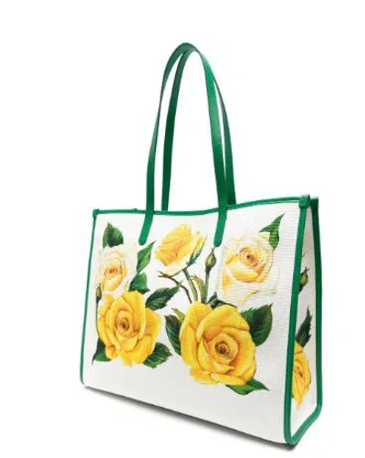 Dolce & Gabbana Large Shopping Bag In Rose Gialle