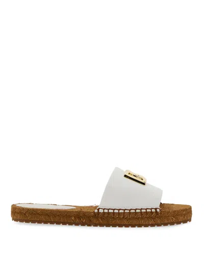 Dolce & Gabbana Espadrilles With Logo In White