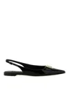 DOLCE & GABBANA LOGO SLINGBACK BALLET FLATS