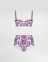Dolce & Gabbana Majolica Print Bikini