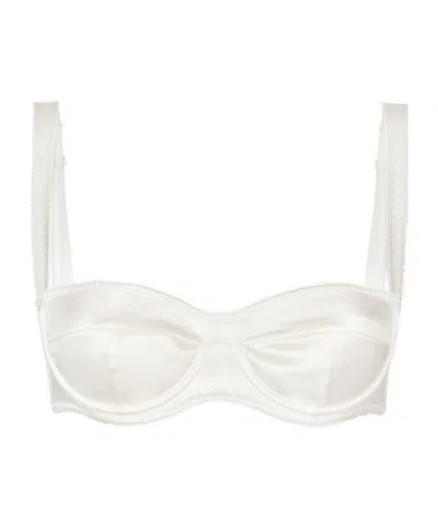 Dolce & Gabbana Dolce  Gabbana Balconette Bra In White