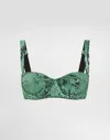 Dolce & Gabbana Sequinned Bra In Green