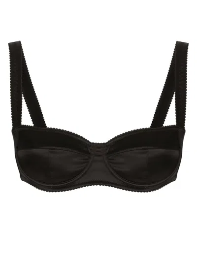 DOLCE & GABBANA SATIN BALCONETTE BRA