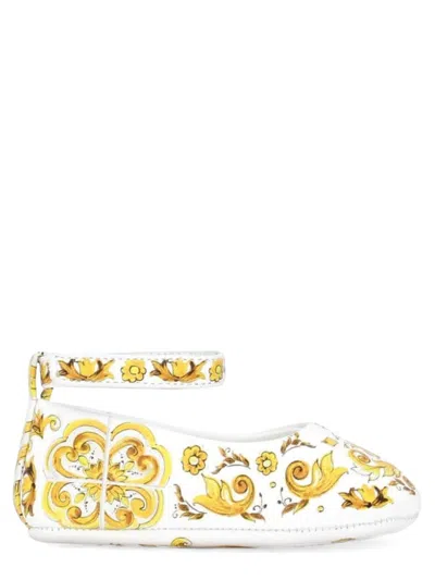Dolce & Gabbana Kids' Ball. With Tassel Strap Stam Azulejos Yellow