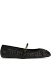 Dolce & Gabbana Ballerina Nappa Seta E Nastro In Nero