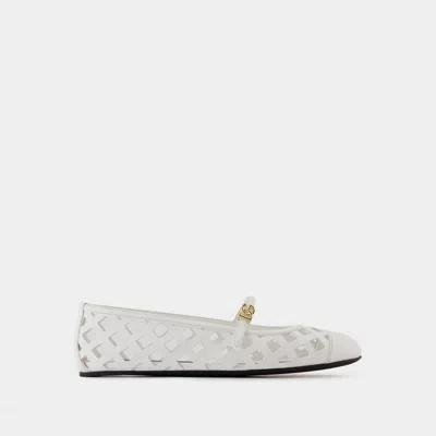 DOLCE & GABBANA BALLERINES - DOLCE&GABBANA - CUIR - BLANC