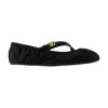 Dolce & Gabbana 5mm Criss Cross Nappa Ballerina Flats In Black