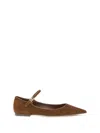 Dolce & Gabbana Women Suede And Nappa Leather Ballerinas In Brown