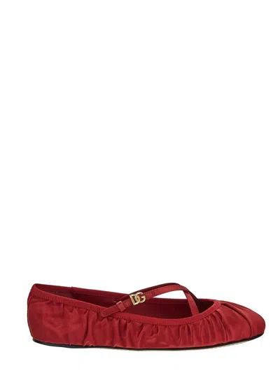 DOLCE & GABBANA BALLERINAS IN SHINY CALFSKIN