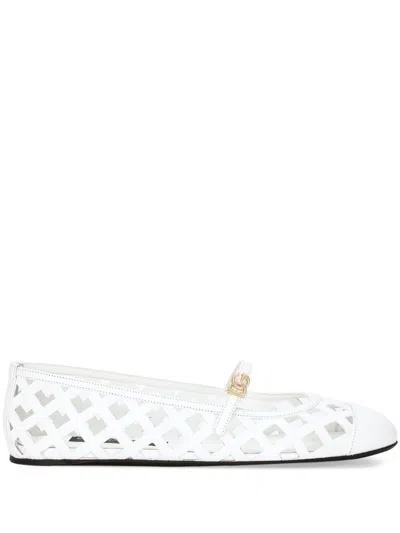 DOLCE & GABBANA BALLERINAS MIT LOCHMUSTER
