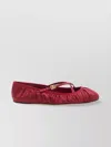 Dolce & Gabbana Ballerinas Satin Leather Sole In Red