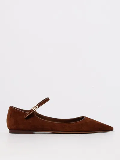 Dolce & Gabbana Ballet Flats  Woman Color Brown