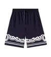 Dolce & Gabbana Bandana Cotton Piqué Shorts In Blue