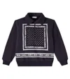 Dolce & Gabbana Bandana Cotton Sweatshirt In Blue