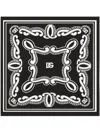Dolce & Gabbana Bandana-print Scarf In Black