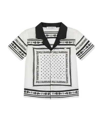 Dolce & Gabbana Bandana-print Shirt In White