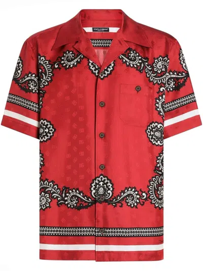 DOLCE & GABBANA BANDANA-PRINT SHIRT