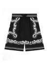 Dolce & Gabbana Black Shorts For Boy With Logo In Black