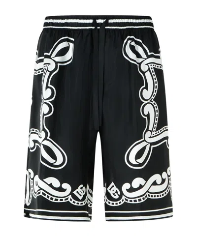 DOLCE & GABBANA DOLCE  GABBANA BANDANNA PRINTED SHORTS