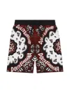 Dolce & Gabbana Bandana-print Shorts In Red