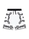 Dolce & Gabbana Boys Bandana Print Bermuda Shorts In White