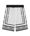 Dolce & Gabbana Bandana-print Shorts In White