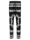 Dolce & Gabbana Trousers Silk Graphic Print In Black