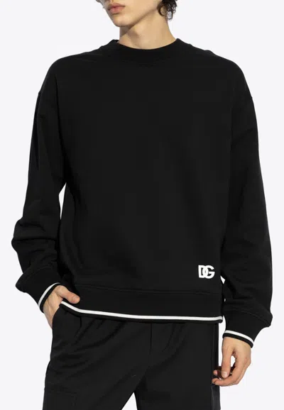 Dolce & Gabbana Bandana Print Sweatshirt In Black