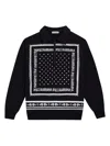 Dolce & Gabbana Bandana Cotton Sweatshirt In Blue