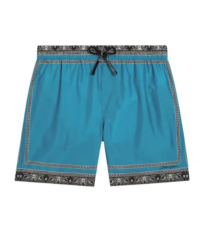 DOLCE & GABBANA BANDANA PRINT SWIM SHORTS
