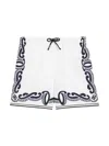 Dolce & Gabbana Bandana Print Swim Shorts In White