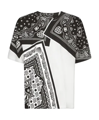 DOLCE & GABBANA BANDANA-PRINT T-SHIRT