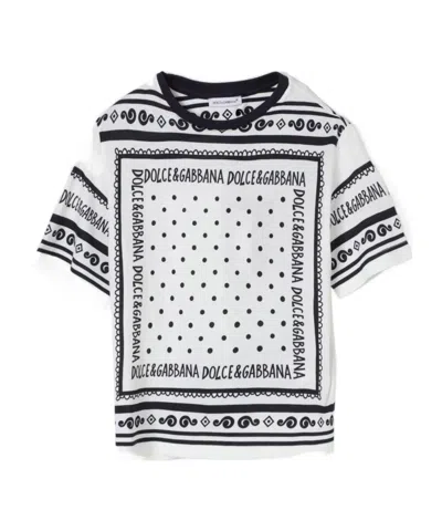 Dolce & Gabbana Bandana-print T-shirt In White