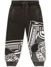 Dolce & Gabbana Bandana-print Track Trousers In Black