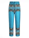 Dolce & Gabbana Bandana-print Trousers In Blue