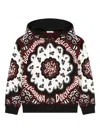 Dolce & Gabbana Bandana-print Zip-up Hoodie In Black