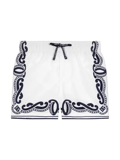 Dolce & Gabbana Babies' Bandana Shorties In White