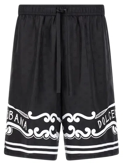 DOLCE & GABBANA DOLCE & GABBANA BANDANA SILK BERMUDA SHORTS