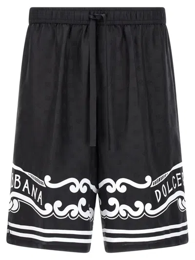 DOLCE & GABBANA DOLCE & GABBANA BANDANA SILK BERMUDA SHORTS