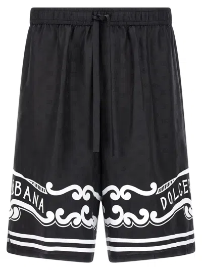 DOLCE & GABBANA DOLCE & GABBANA BANDANA SILK BERMUDA SHORTS