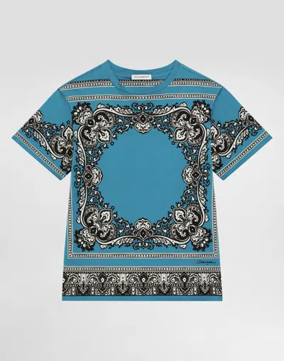 Dolce & Gabbana Bandanna-print Jersey T-shirt In プリ